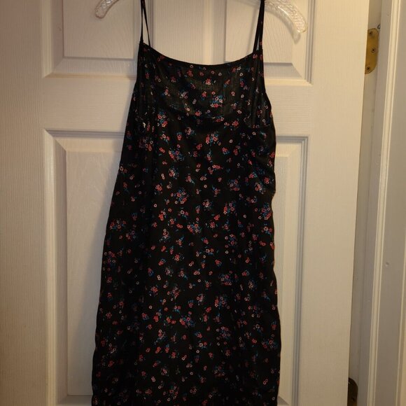 VANS Black Floral Mandi Cami Dress Medium - Picture 7 of 8